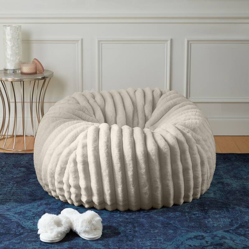 Sorra Home Indoor Faux Fur Bean Bag