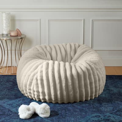 Sorra Home Indoor Faux Fur Bean Bag