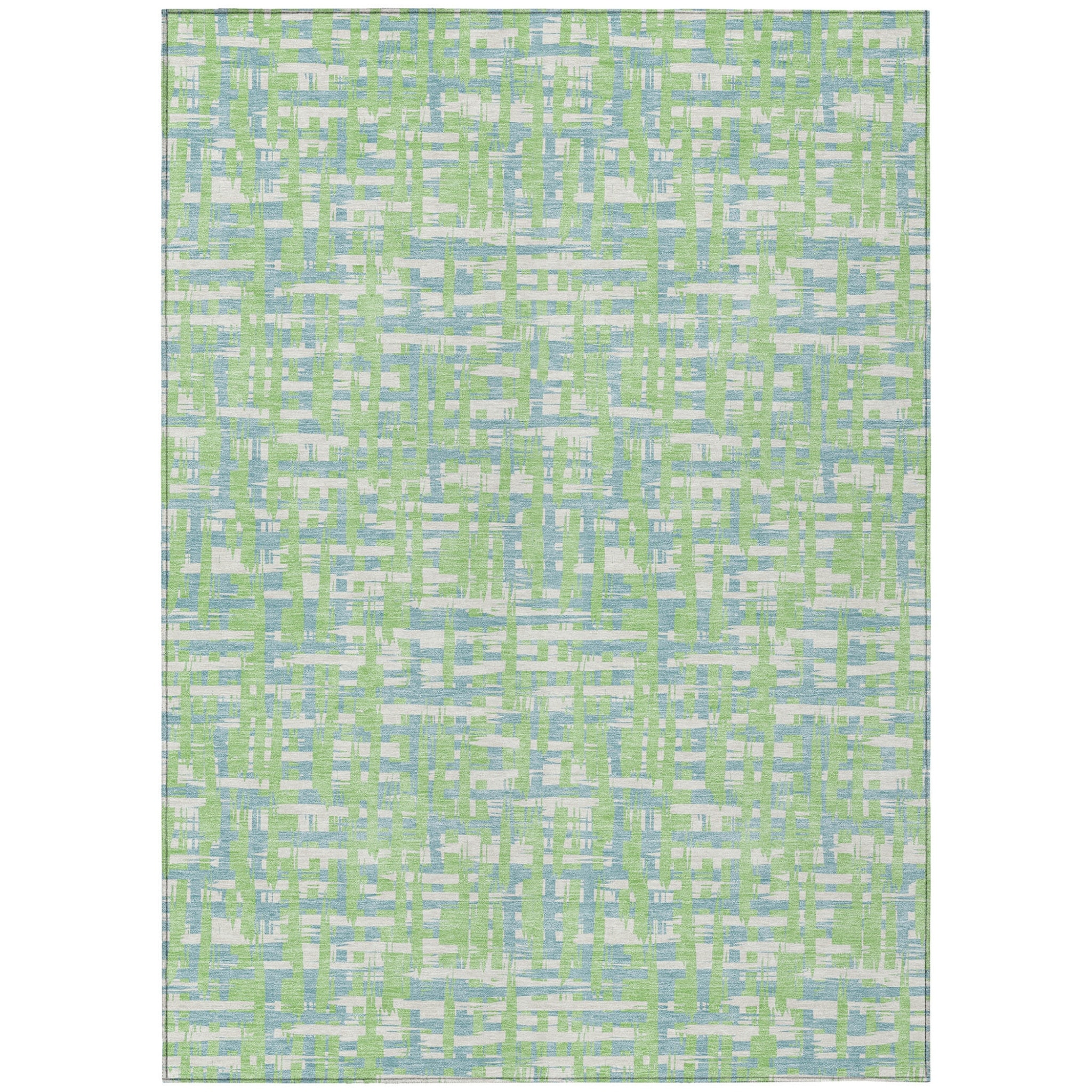 HomeRoots Abstract Transitional Rectangle Outdoor Rug