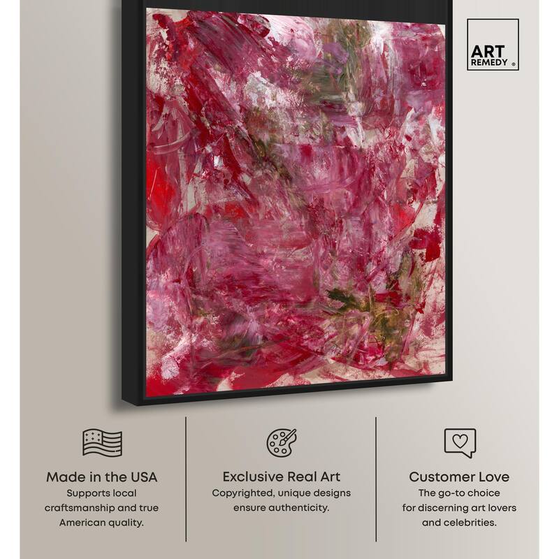 Shades of Red III Canvas by Art Remedy