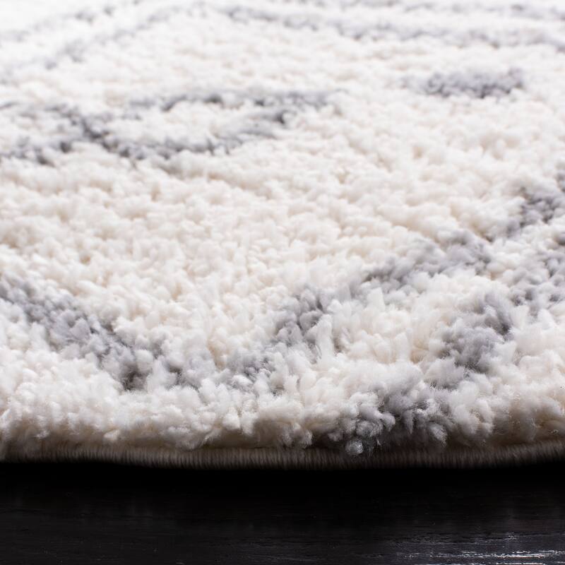SAFAVIEH Parma Shag Mahalie Trellis 1.2-inch Thick Rug