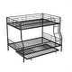 preview thumbnail 4 of 46, 2 In 1 Full XL Over Queen Metal Bunk Bed With Trundle,Save Space