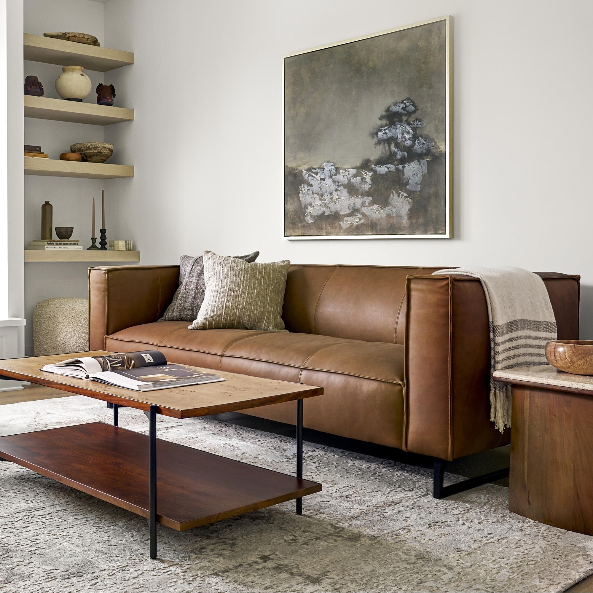 Off white leather living room set new arrivals