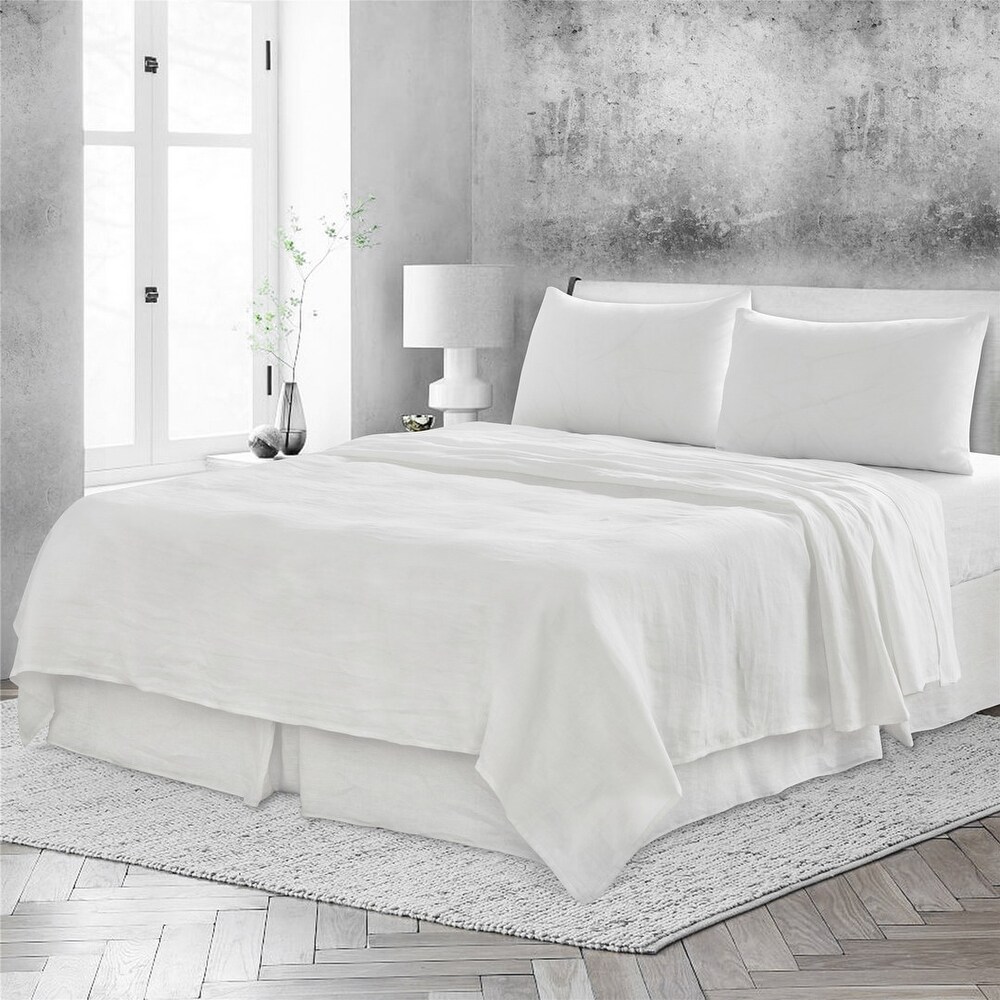 Off White Plain Native Linum Bed Sheet Sets Bed Bath Beyond