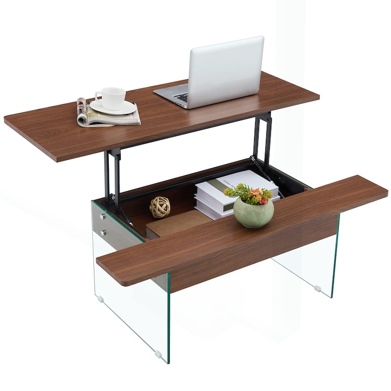Versatile Lifting Coffee Table with Storage and Multiple Options