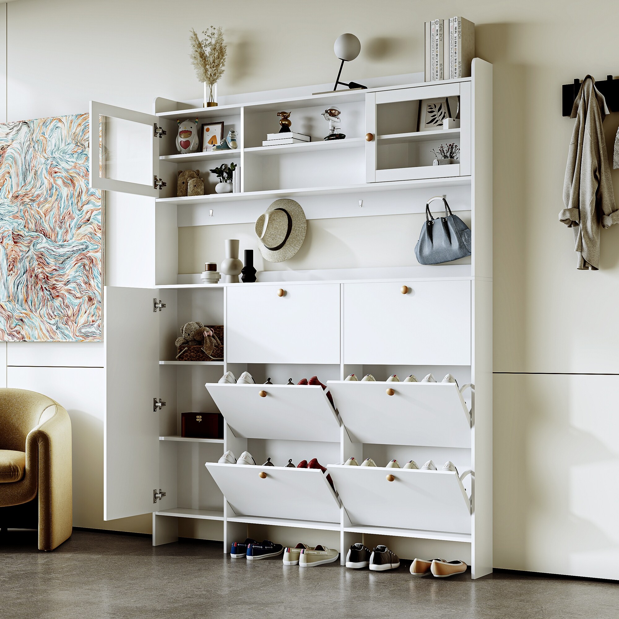 4d concepts shoe cabinet on sale