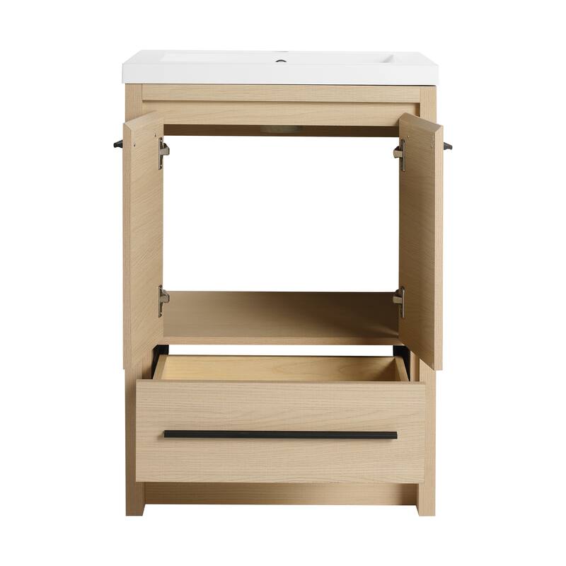 Bathroom Vanity With Sink In 24/30/36/48 Inch, Freestanding Bathroom Vanity With Soft Close Door and Drawer