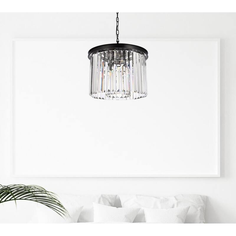 Royce Edge 6-Light Matte Black Pendant