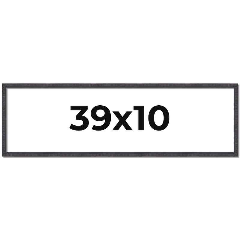 39x10 Frame Brown Solid Wood Picture Frame - Complete Modern Photo