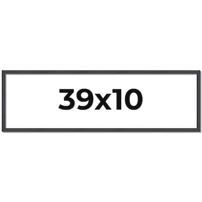 39x10 Frame Brown Solid Wood Picture Frame - Complete Modern Photo