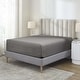 preview thumbnail 8 of 17, Superior Pavo Cotton 700 Thread Count Perfect Fit Sheet California King - 18" Deep Pocket - Charcoal