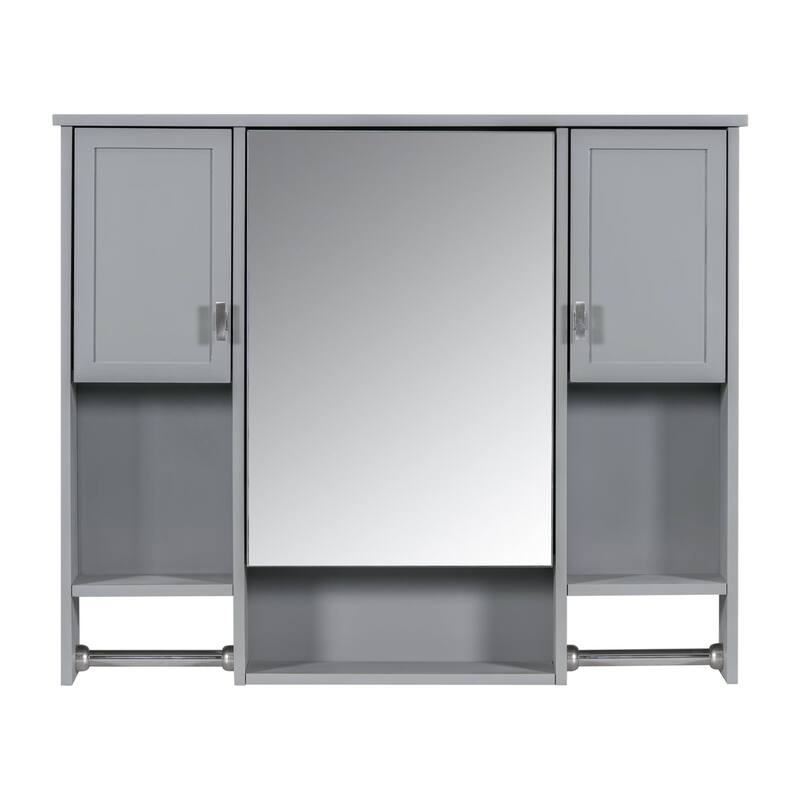 Plywood Freestanding Bathroom Vanity Set in Maple with Integrated Ceramic Sink with Drain - 36" x 18"