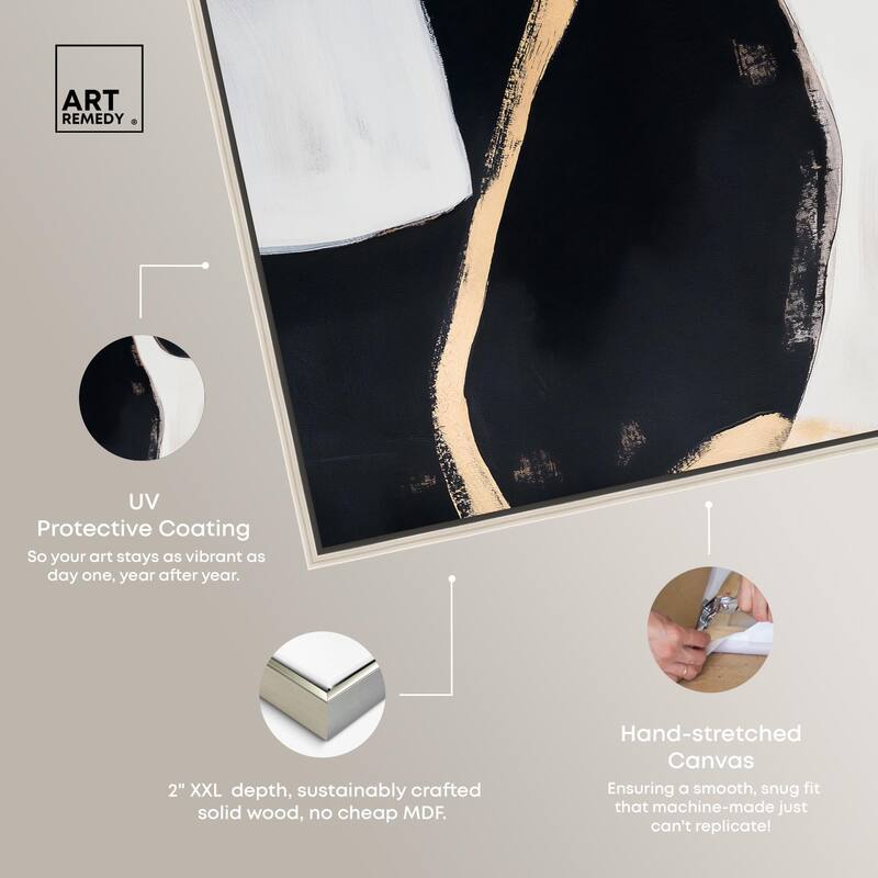 Rhythm of Contrast Canvas Set of 2 by Art Remedy
