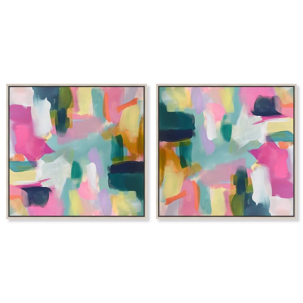 Pastel Poppies Canvas by Art Remedy