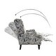 preview thumbnail 70 of 100, Olympus Upholstered Classic Manual Wingback Recliner with Spindle Legs by HULALA HOME