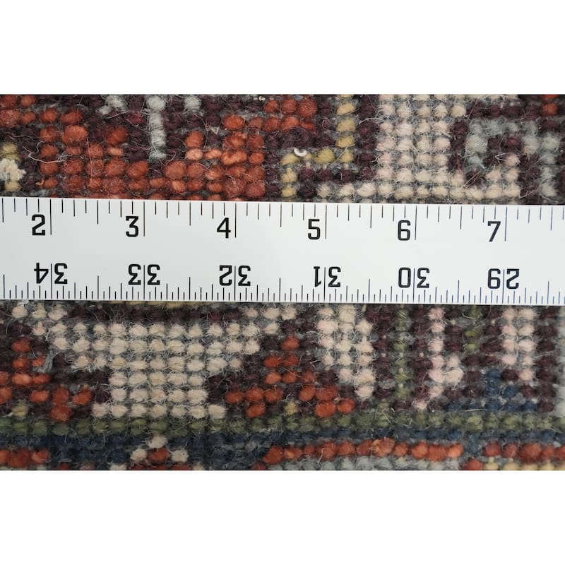 Hand Knotted Oriental 100% Wool Carpet Traditional Medallion Oranges & Rust Heriz (serapi) Area Rug - 3' 0'' X 2' 0''