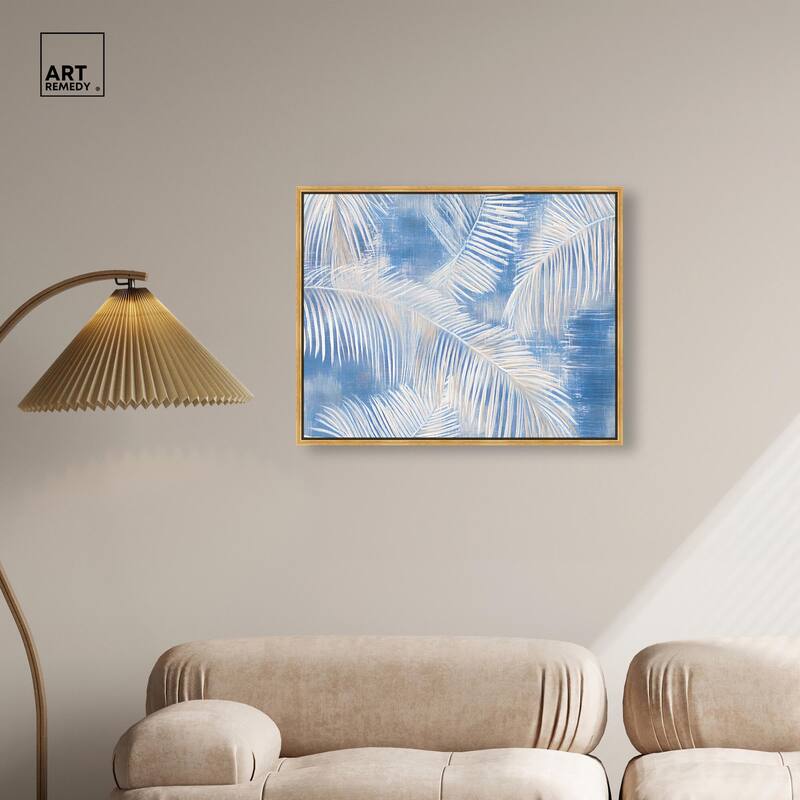 Sky Palm Silhouettes Canvas by Art Remedy