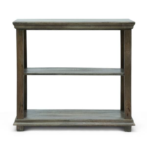 Arcanum Traditional Handcrafted 2 Shelf Mango Wood Etagere Bookcase by Christopher Knight Home