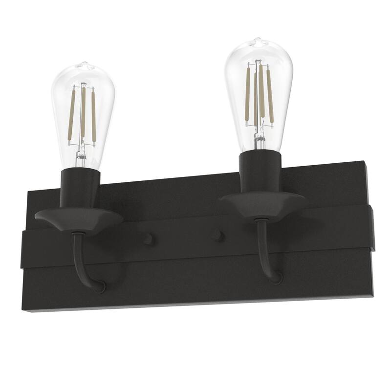 Hunter Perch Point Vanity Wall Light - Industrial, Modern Mountain, Rustic, Transitional - Damp Rated!