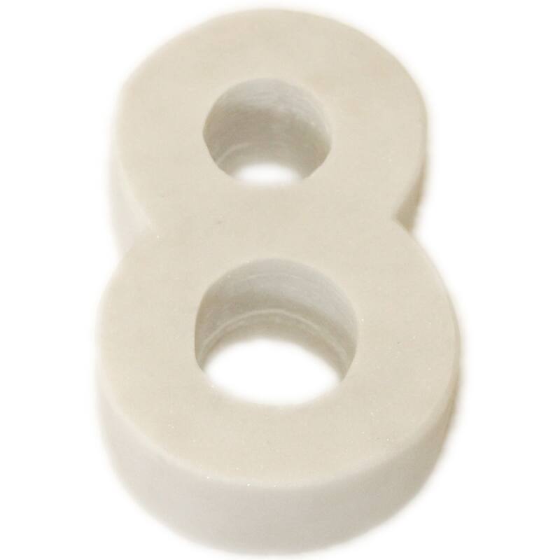 Marble Numbers White - 8