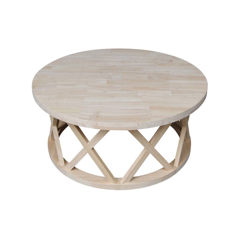 Round Ceylon Coffee Table - 40 in. W x 40 in. D x 18 in. H
