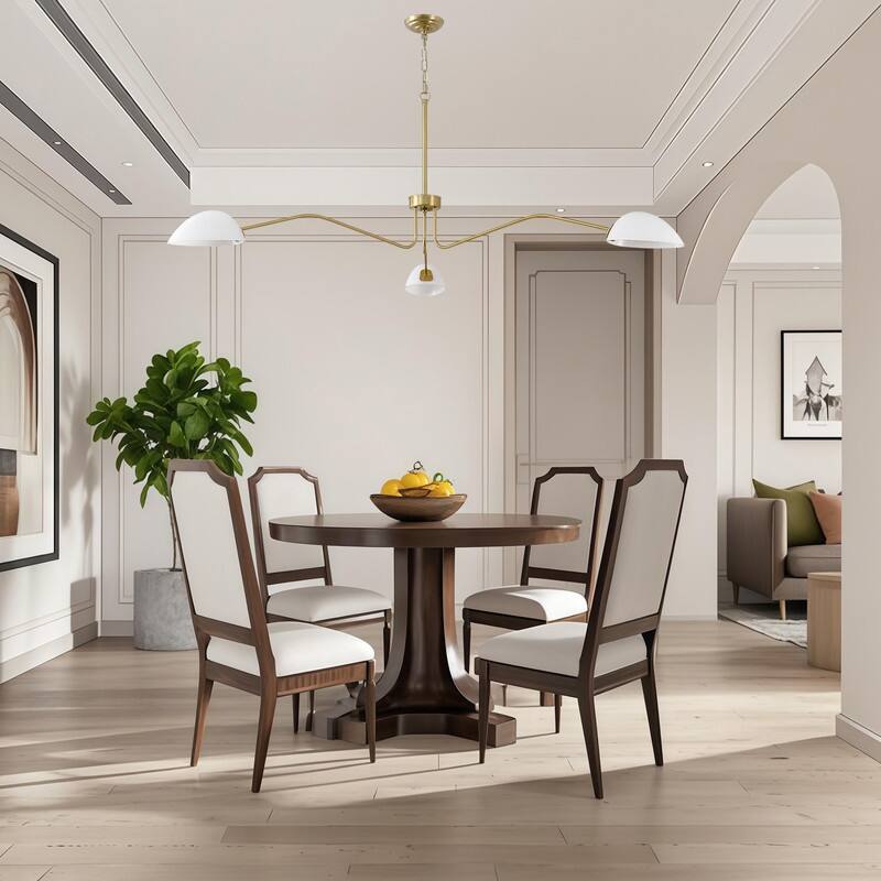 3 Arms Chandelier Mid Modern Chandelier Ceiling Light