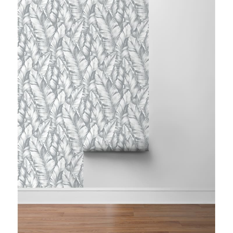 NextWall Baha Banana Leaves Peel and Stick Wallpaper