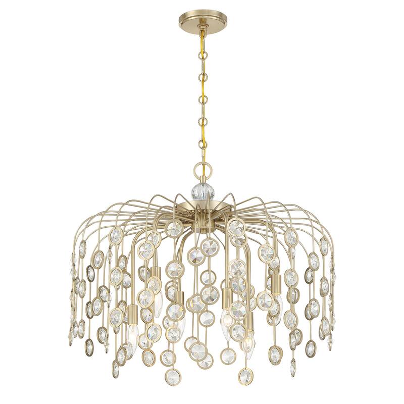 Savoy House 1-3598-6 Irina 6 Light 26" Wide Crystal Abstract