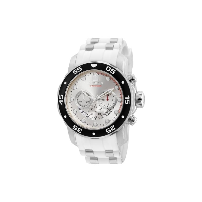 Invicta Men's 20290 Pro Diver Quartz 3 Hand Silver Dial Watch