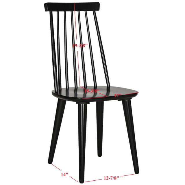 SAFAVIEH Burris Spindle-back Side Chairs (Set of 2) - 17.3" W x 20.7" L x 36" H