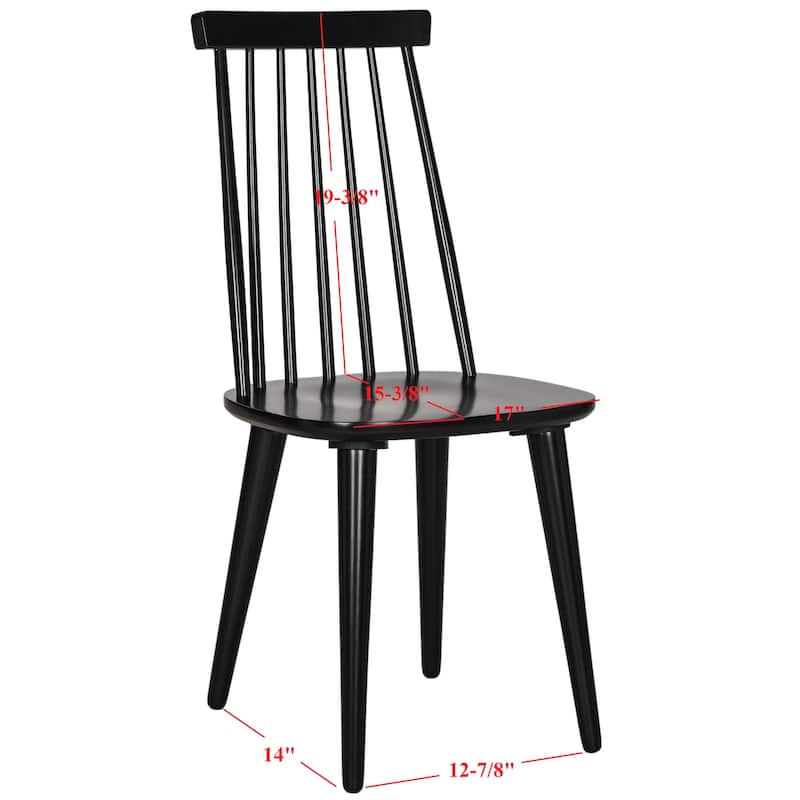 SAFAVIEH Home Burris 18-inch Side Chair [SET of 2] - 17"W x 21"D x 36"H