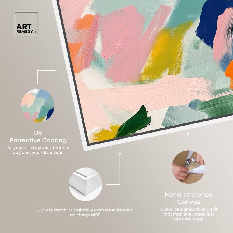 Abstract Brush Rhythm Canvas by Art Remedy