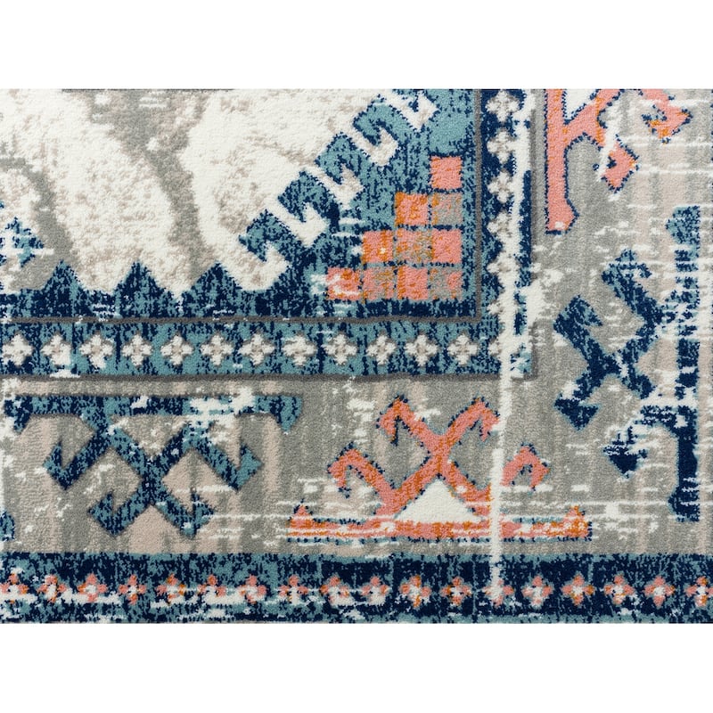 Abani Porto Collection Tribal Grey Area Rug