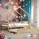 preview thumbnail 2 of 36, Twin Size House-shaped Platform Bed with Pull-out Trundle
