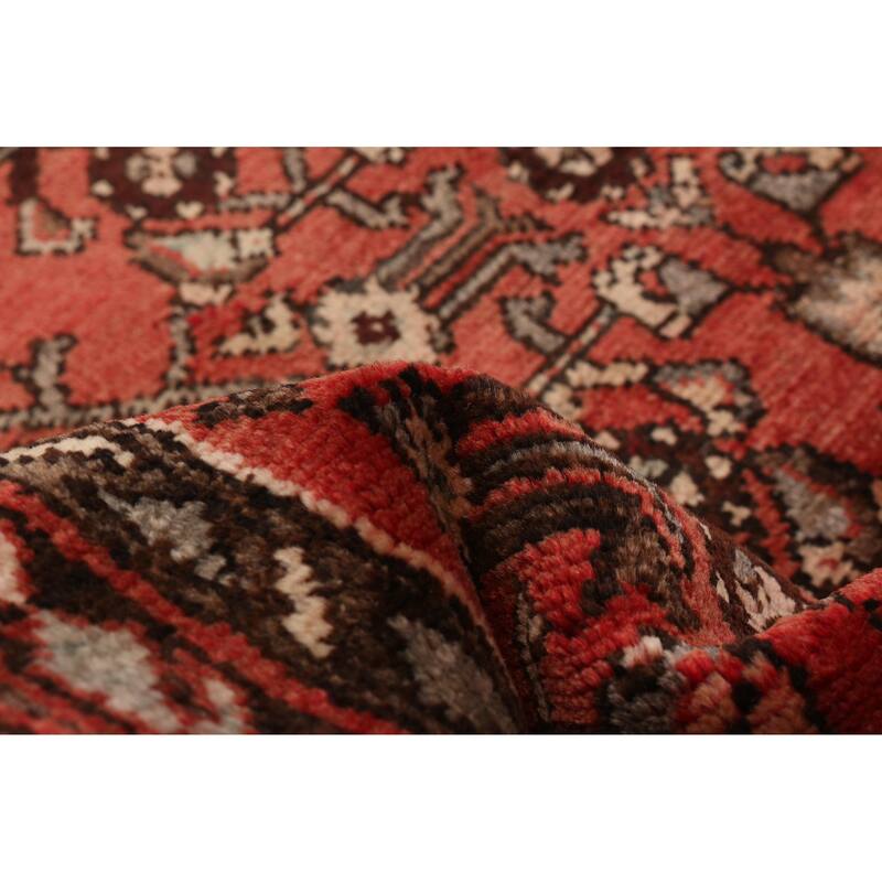 ECARPETGALLERY Hand-knotted Andelz Red Wool Rug - 3'8 x 10'2
