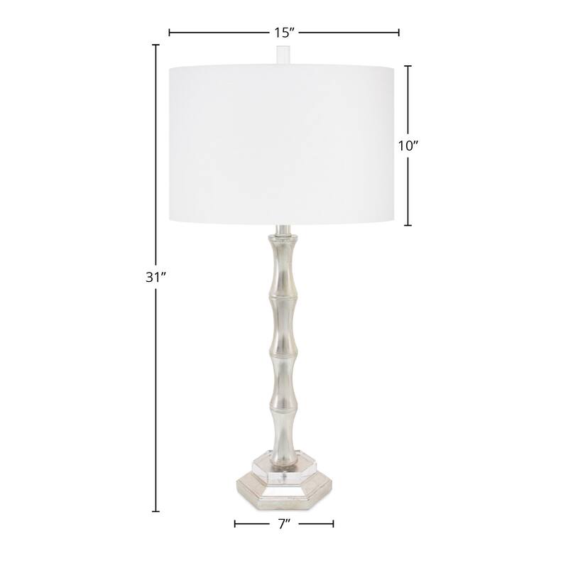 Moso Table Lamp with Casual Linen Lamp Shade