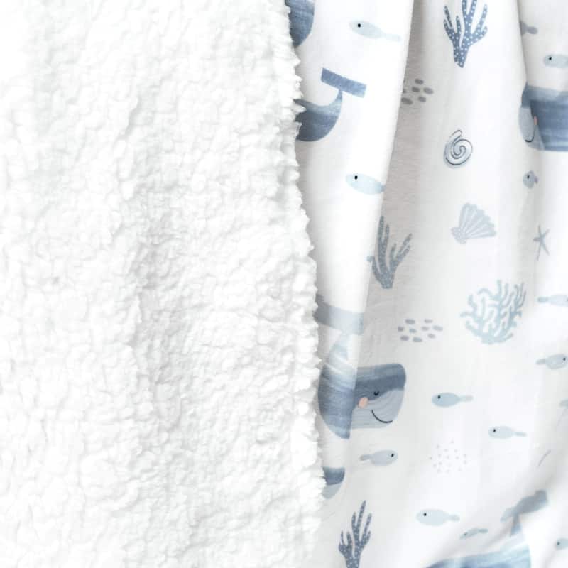 Lush Decor Baby Seaside Sherpa Blanket - 40"x30"