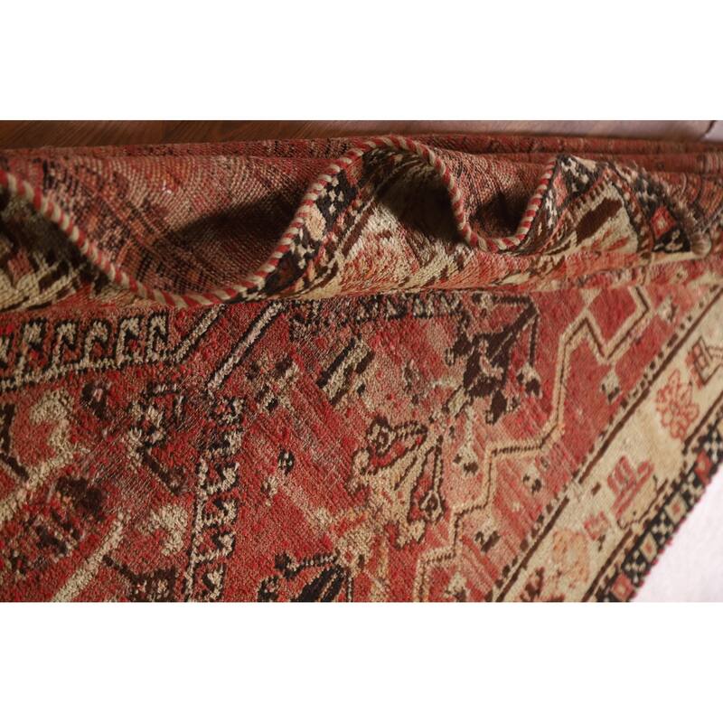 Qashqai Persian Antique Area Rug Handmade Wool Carpet - 4'0"x 7'0"