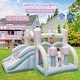 preview thumbnail 1 of 7, Kids Bounce House with Slide and 2 Boxing Columns Bouncy Castle for Party with 480W Blower - Multi - Multi Multi