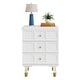 preview thumbnail 7 of 12, 3-Drawer Bedside Table Nightstand for Bedroom