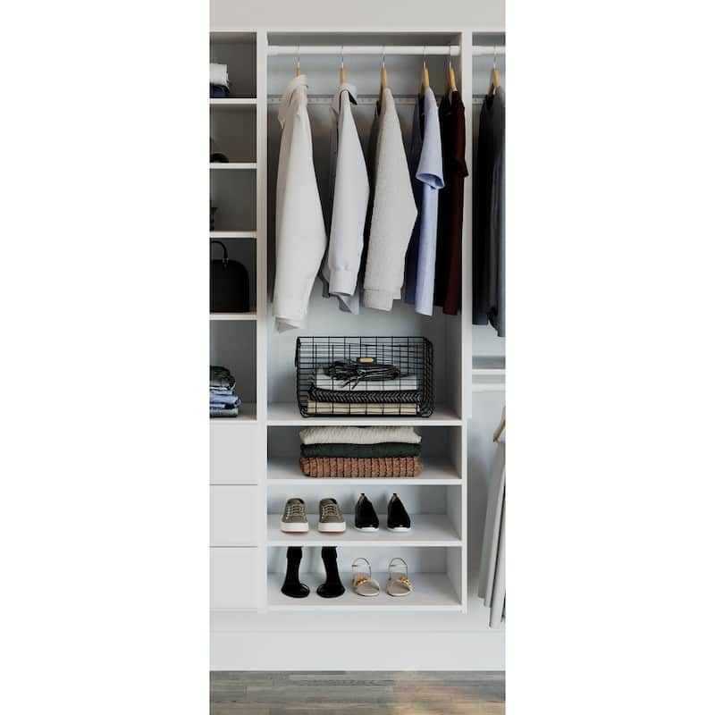 Easy Track Select Laminate Closet Tower Kit