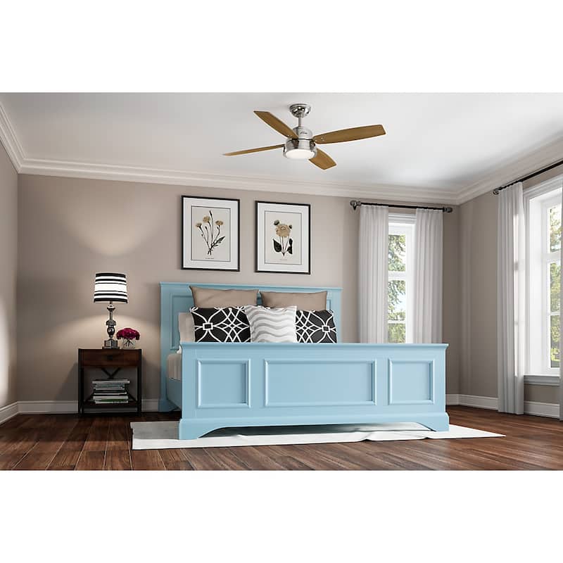 Hunter 52" Wingate Ceiling Fan with LED Light Kit and Handheld Remote - Transitional, Coastal