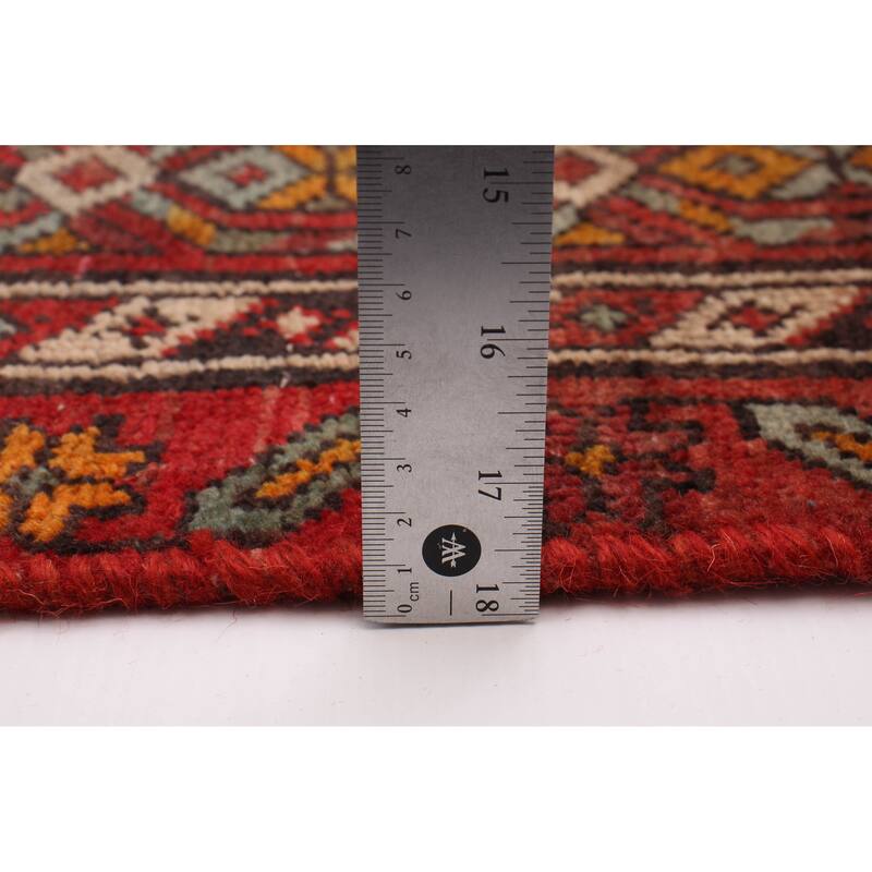 ECARPETGALLERY Hand-knotted Konya Anatolian Brown, Red Wool Rug - 3'4 x 10'7