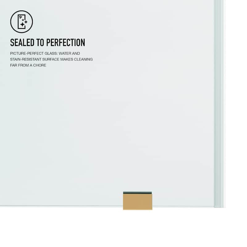 VIGO Hamilton 56" to 60" W x 78" H Frameless Sliding Shower Door