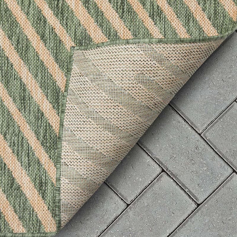 Well Woven Medusa Kesia Indoor Outdoor Striped Modern Area Rug