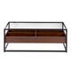Option Walnut Wood & Black Metal