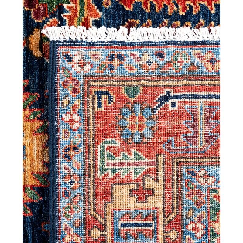 Serapi One-of-a-Kind Hand-Knotted Area Rug - Blue - 4' 1" x 5' 9"