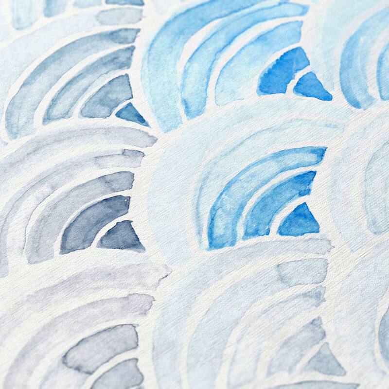 Indoor/ Outdoor Surfside Wave Washable Rug New