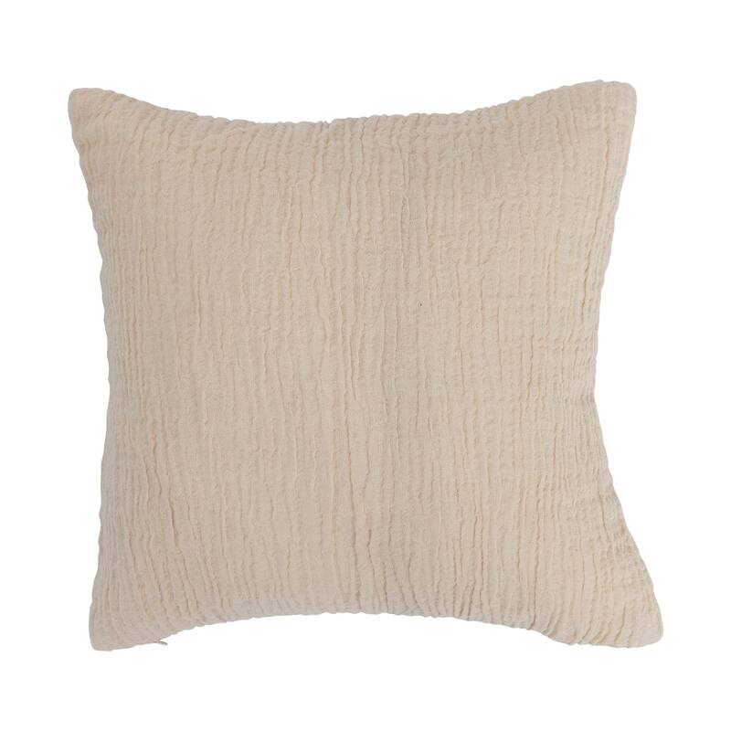 Cotton Pillow with Kuba Cloth Pattern