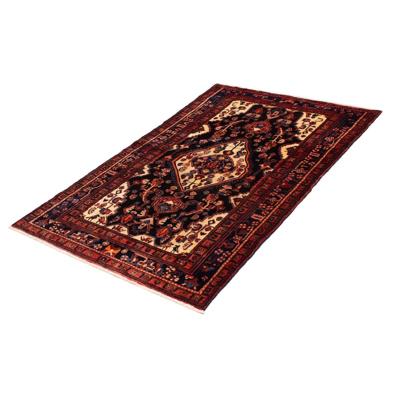 Anatolian Vintage Navy Rug 4'11" x 7'10" - 4'11 x 7'10